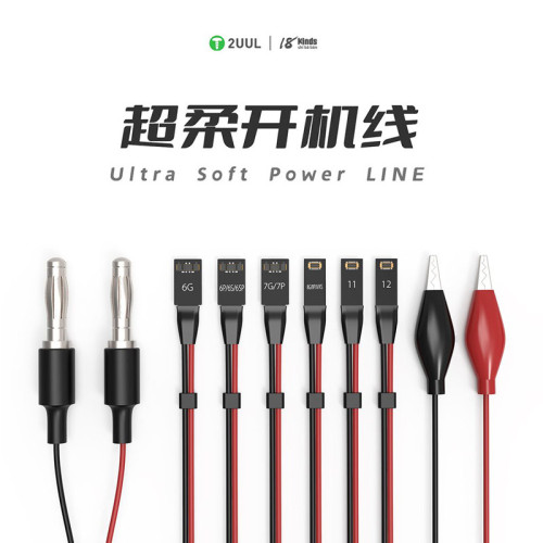 2UUL 18 Kinds Ultra Soft Boot Line Power Supply Test Cable for IPhone 6- 12 Pro Max Motherboard Activation Current Test Cable