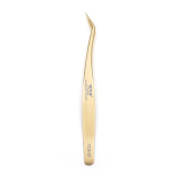 100% VETUS Original YCS Golden Tweezers Professional Eyelash Extension Pliers Stainless Steel High Precision Makeup Tool