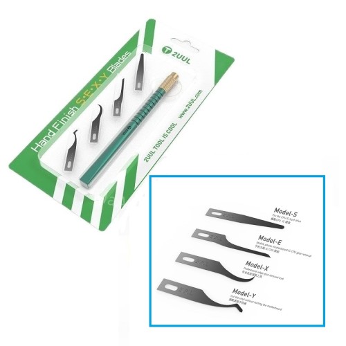 2UUL SEXY Blades DA11 Hand Finish Knife Set for Phone Repair PCB BGA IC CPU Nand eMMC Underfill Clean Jump Wire Tools Kit