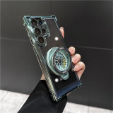 Shockproof Airbags Armor Magnetic Transparent Case for Samsung Galaxy S24 Ultra S23 Fe S22 Plus A54 A34 A15 A25 A35 A55 A53 5G