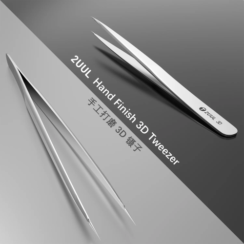 2UUL TW01 3D Precision Tweezers Titanium Alloy Tweezers for Mobile Phone Electronics BGA Soldering Work