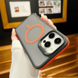 Two-color Shield Magnetic Transparent Phone Case For iPhone 17 Air  16 15 14 Plus 13 12 11 Pro Max Anti-drop Clear Matte Protective Cover