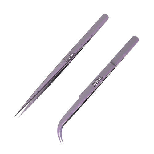 2UUL Purple Universal Titanium Tweezers for Mobile Phone Repair Ultra-Light Fingerprint Flying Wire Maintenance Forceps