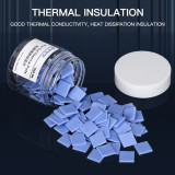100Pcs/Set 2UUL Thermal Silicone Pads 12x12x1.5mm Pre Cut Mat for Phone iPad Macbook MotherBoard GPU CPU Repair Heat Dissipation