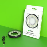 2UUL MS98 Adjustable LED Microscope Lamp  Black Ring Light Illuminator for Phone Maintenance USB Brightness Repair Lamp