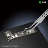 2UUL TW22 TW21 Straight Curved Head Non-magnetic Tweezers for Mobile Phone Maintenance Motherboard IC Chip Repair Clamp
