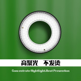 2UUL MS98 Adjustable LED Microscope Lamp  Black Ring Light Illuminator for Phone Maintenance USB Brightness Repair Lamp