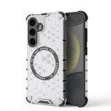 Wireless Charging Magnetic Case For Samsung Galaxy S23 S24 Plus Ultra A35 A55 5G S23FE 2in1 Honeycomb Hybrid Rubber Candy Cover