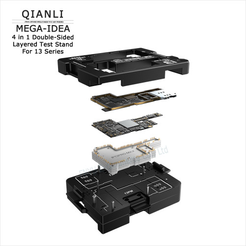 Motherboard Layered Test Stand QIANLI MEGA-IDEA 4 in 1 Double-side Middle Layered Test Frame For IP 13 Series 13 Pro Max 13 Mini