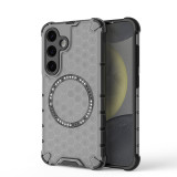 Wireless Charging Magnetic Case For Samsung Galaxy S23 S24 Plus Ultra A35 A55 5G S23FE 2in1 Honeycomb Hybrid Rubber Candy Cover