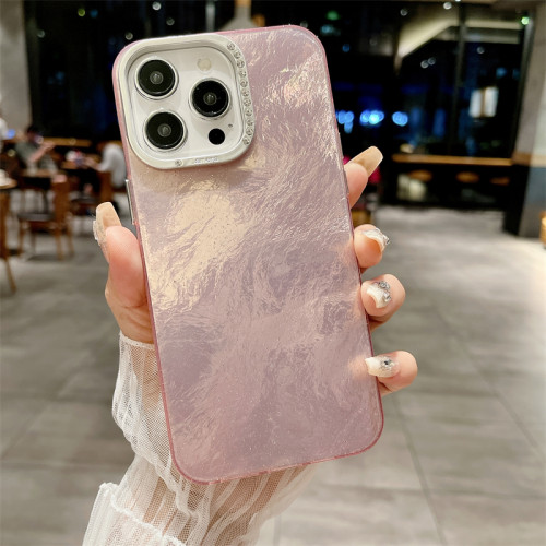 Luxury Glitter Diamonds Aurora Laser Phone Case For iPhone 15 14 13 12 11 Pro Max Plus Korea INS Gradient Matte Soft Back Cover