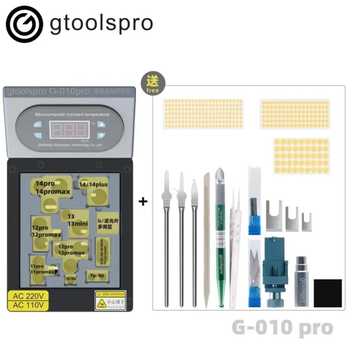 Gtoolspro G-010 Pro Camera Heating Disassembly Machine Preheating Platform for IPhone 7-15 Pro Max Back Camera Fix Repair Tools