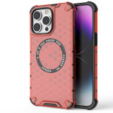Wireless Charging Magnetic Case For iPhone 17 Air 16  11 12 13 13 14 15 Pro Max Plus 2in1 Honeycomb Hybrid Rubber Candy Cover