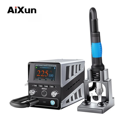 JC AIXUN H314 AI Smart Hot Air Gun Soldering Station PC Phone PCB Rework Station 1400W For Industrial Chip SMD Solder Repair