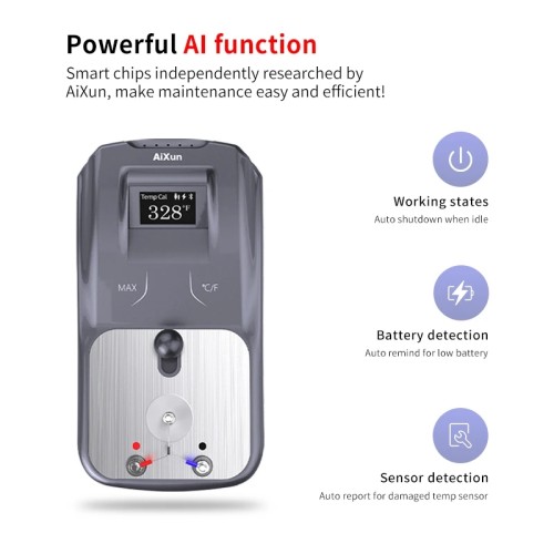 Aixun DT0 Temperature Tester For Soldering Iron Tip/Air Gun Temperature Curve Recording & Playback & Segment &Auto Calibration
