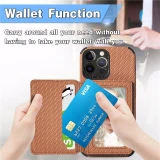 Carbon Fiber Magnetic Wallet Card Holder Case for IPhone 17 Air 16 15 14 13 11 Pro Max 12 Mini X XS XR 8 7 Plus 3 SE 2022 IPhone15 Cover