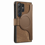 Removable Wallet Card Slot Flip Holder Magnetic Case for Magsafe Samsung Galaxy S24 S23 Ultra S22 Plus S20 S21 Fe Leather Cover
