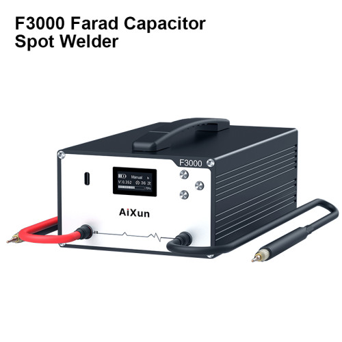 AIXUN F3000 Farad Capacitor Spot Welder with Multiple Working Modes 3A 9V Powerful Weld Joint without Loose Welding Machine