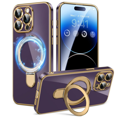 Metal Ring Stand Macsafe Magnetic Case for Magsafe IPhone 15 14 13 12 Pro Max Plus 15Pro 14Pro Shockproof Mac Safe Holder Cover