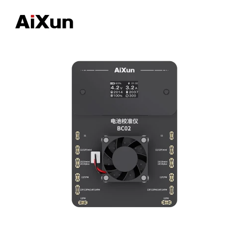 JCID AIXUN BC02 Battery Calibrator Dual Channel For iPhone 11 to 14promax Support Battery Charge and Discharge Cycle Test Health