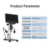 AiXun DM21 DM23 5X-528X Industry Level With 7 inch HD Digital Measurement Video Microscope For Phone BGA PCB Soldering Repair Tool