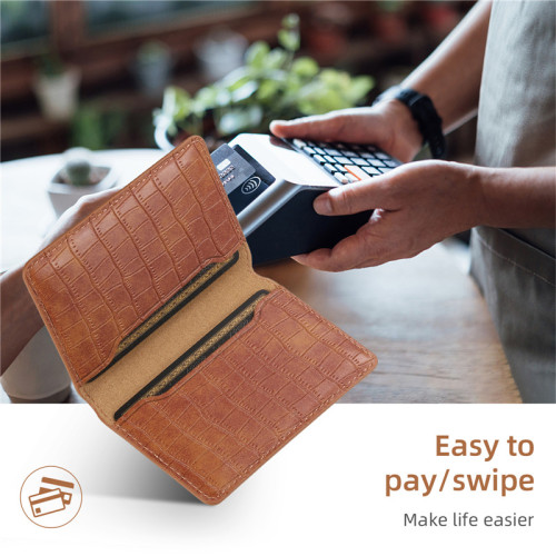DIY Leather Business Credit Pocket Adhesive Mobile Phone Back Slot ID Bank Card Phone Pouch Phone Back Paste Sticker Card Holder