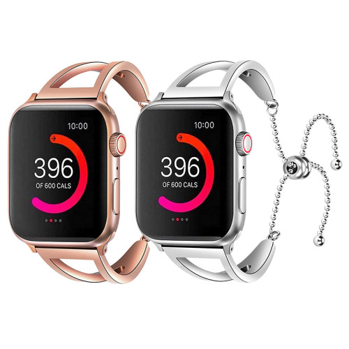 Women Strap for Apple Watch 8 7 SE 6 5 4 Band 40 44 41 49 45mm Stainless Steel Metal Bracelet Correa for iWatch 38 42mm Series 3