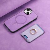 Magnetic Magsafe Wallet Case with Card Holder for IPhone 17 Air 16 15 14 13 12 11 Pro Max XS XR 7 8 Plus Ring Holder PU Leather Cover