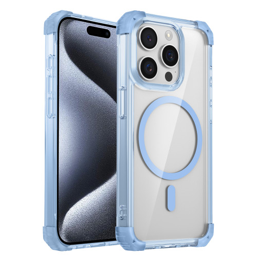 Luxury For Magsafe Wireless Charge Shockproof Armor Clear Phone Case For iPhone 16 15 14 13 12 11 Pro Max Magnetic Clear Hard Cover