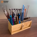 Amaoe Wooden Storage Box Screwdriver Tweezers Phone Repair Tool Container Maintenance Desktop Organizer