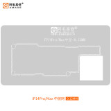 Amaoe Main Board Middle Frame BGA Reballing Stencil Platform For iPhone 12/13/14/15 Series Middle Layer Planting Tin Template