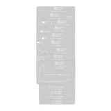 AMAOE IPX-15 18 IN 1 Middle Layer Reballing Fixture Stencil Station Kits for IPhone X XS XSMAX 11 12 13 14 15Series Pro/Max Mini