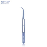 AMAOE NK1/NK2 Precision Titanium Alloy Tweezers Curved/Straight Non-Magnetic Tweezers Cell Phone Repair Clip Jumper Tool Kit