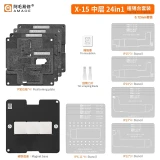 AMAOE IPX-15 18 IN 1 Middle Layer Reballing Fixture Stencil Station Kits for IPhone X XS XSMAX 11 12 13 14 15Series Pro/Max Mini