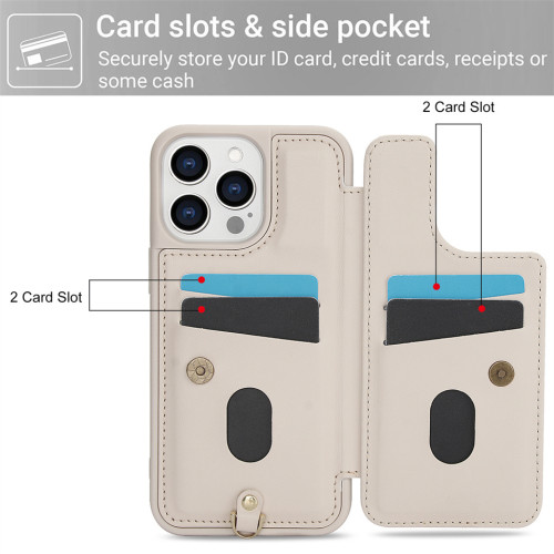 Crossbody Cards Solt Wallet Leather Case For iPhone 15 Pro Max 14 13 12 11 XR XS 7 8 Plus SE 2022 3D Flower Wrist Strap Cover