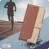 For Galaxy S24+ Color Block Phone Case for Samsung Galaxy S24 S23+ S22+ Ultra S23 FE S22Plus Leather Flip Case Card Pocket Funda