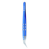 MiJing Anti-static Ceramic Stainless Steel Tweezers Maintenance Industrial Precision Curved Straight Tweezers Repair Tools