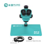 Mijing MJ-31VP Trinocular Microscope Metal Gear Continuous Zoom 7-50x Locking Knob Accurately Lock Magnification Repair Tool