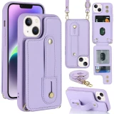 Crossbody Lanyard Leather Wallet Card Phone Case for iPhone  17 Air 16 15 Pro Max 14 Plus 13 12 11 X XR XS SE 2022 8 7 Wrist Strap Cover