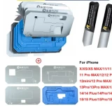 MiJing Z20 Pro 18 IN 1 Fixture For iPhone X-15 pro max Middle Layer Motherboard Reballing Soldering Platform Tool With Stencil