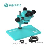Mijing MJ-31VP Trinocular Microscope Metal Gear Continuous Zoom 7-50x Locking Knob Accurately Lock Magnification Repair Tool