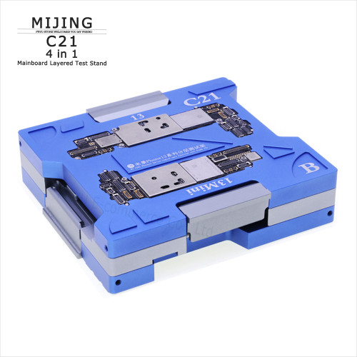 Mainboard Layered Test Stand MIJING C21 4in 1 Mainboard layered Testing Fixture Upper Lower Tester For IPhone 13Mini 13 14 15 Pro Max