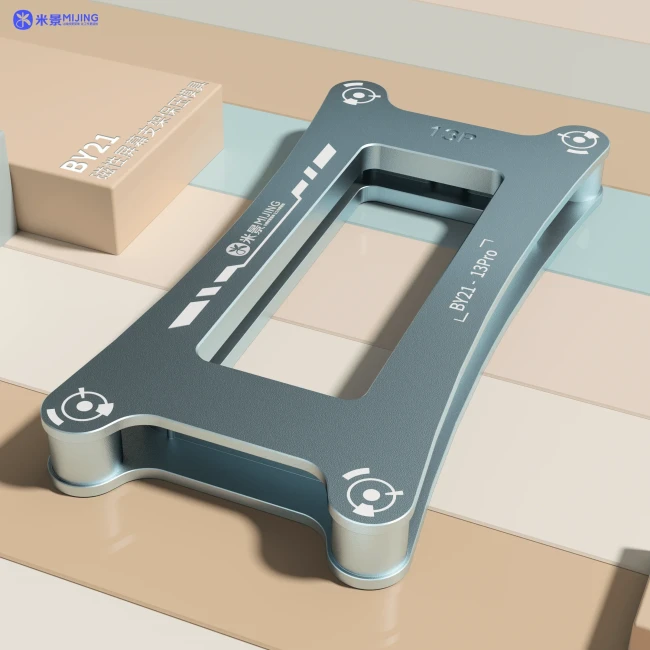 MIJING BY21 LCD Screen Frame Clamping Mold Magnetic Suction Pressure Holding Mold for iPhone X XS Max 11 12 13 14 Pro Max/Mini 15 15promax
