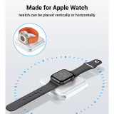 3-in-1 Wireless Charging Station for Apple MagSafe Charger, Foldable Magnetic Travel Charger for iPhone Apple Watch AirPods Pro