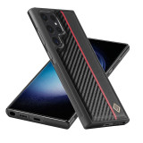 Carbon Fiber Leather Case for Samsung Galaxy S24 Ultra S23 S22 S21 FE + A15 A35 A55 A14 A24 A34 A54 A13 A33 A53 Shockproof Cover