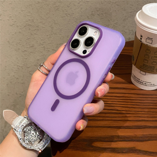 For Magsafe Matte Magnetic Case For iPhone 15 Pro Max 14 Plus 13 12 Frosted Transparent  Wireless Charging Shockproof Hard Cover