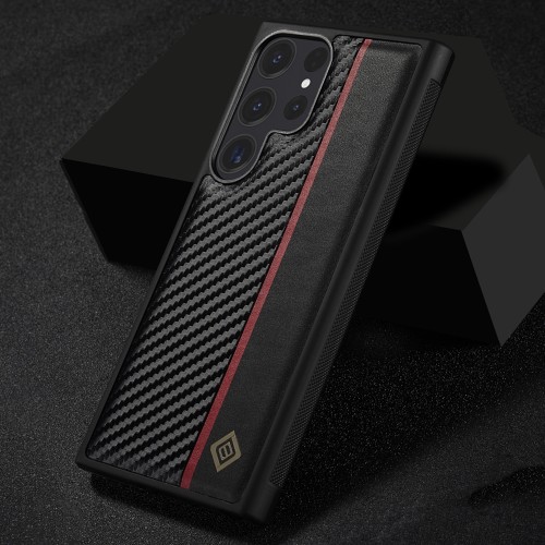 Carbon Fiber Leather Case for Samsung Galaxy S24 Ultra S23 S22 S21 FE + A15 A35 A55 A14 A24 A34 A54 A13 A33 A53 Shockproof Cover