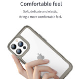 For iPhone 17Air 16  15 Pro Max Case New Luxury Silicone Clear Bumper TPU Shockproof Back For iPhone 14 13 12 11 Pro XS Max 14 15 Plus