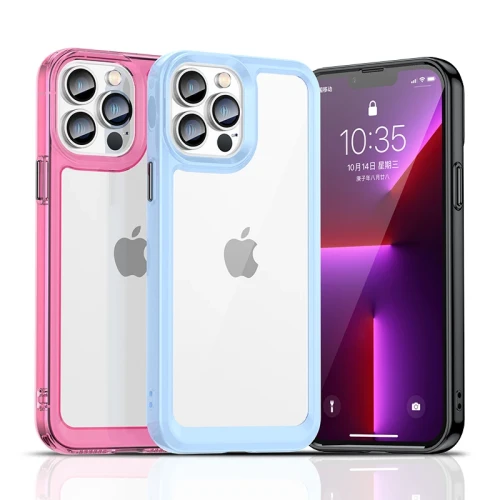 For iPhone 15 Pro Max Case New Luxury Silicone Clear Bumper TPU Shockproof Back For iPhone 14 13 12 11 Pro XS Max 14 15 Plus