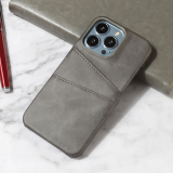 Leather Card Holder Back Phone Case For iPhone 17 Air 16 15 14 Plus 13 Mini 12 11 Pro Max 7 8 Plus SE 2020 6 6s Plus X XS XR Card Slot Cover